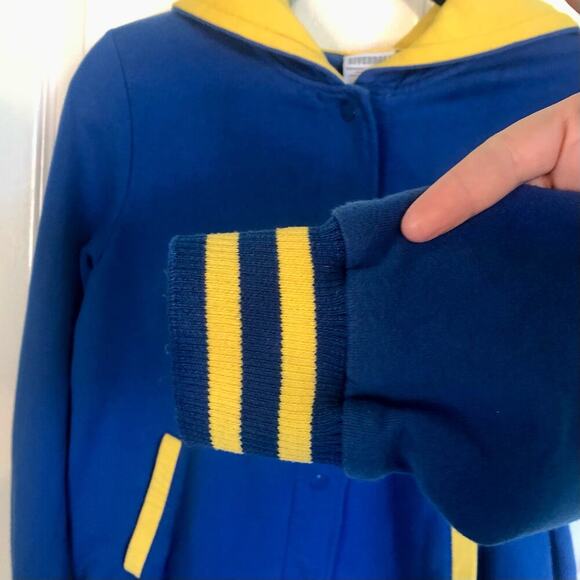 Riverdale High Archie Cheer Girls Varsity Jacket Blue & Yellow Women's Large - Picture 4 of 12